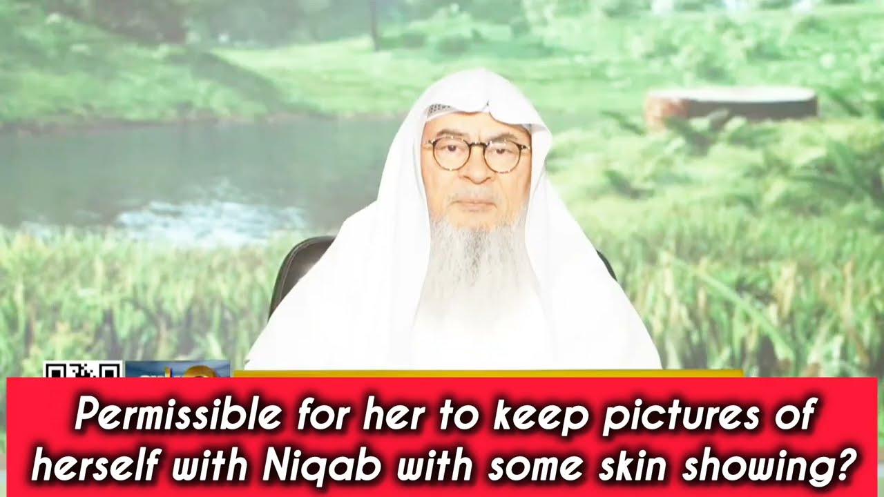 Permissible to keep pictures of herself & friends with niqab?