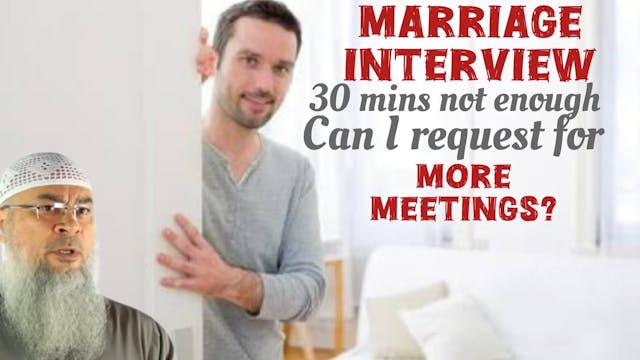 30 min marriage interview wasn't enou...
