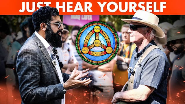 Muslim Kept Cornering Christian On Tr...