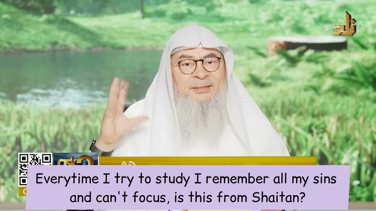 Everytime I Try To Study I Remember My Sins & Can't Focus, Is This From Satan?