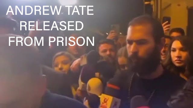 ANDREW TATE RELEASED FROM PRISON