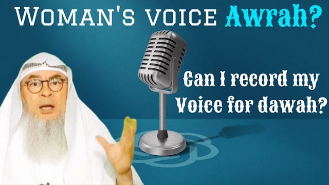 Is woman's voice awrah Can she record...