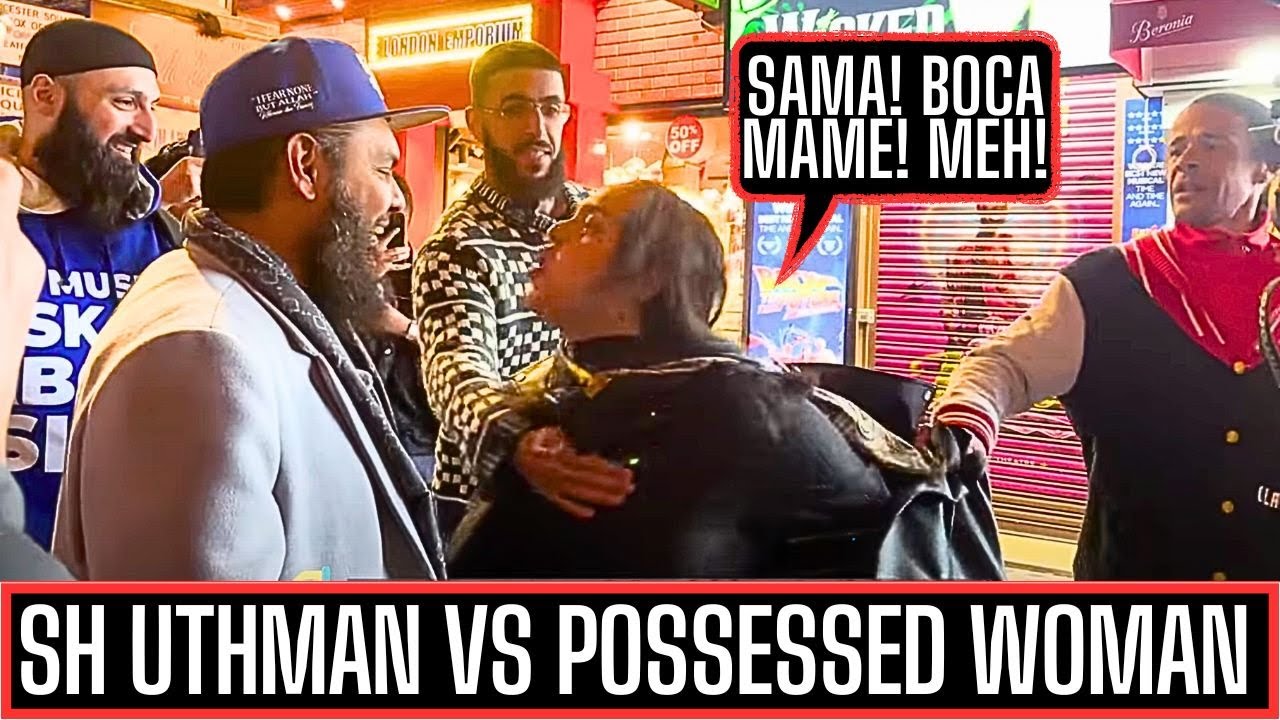 POSSESSED WOMAN ATT4CKS MUSLIMS