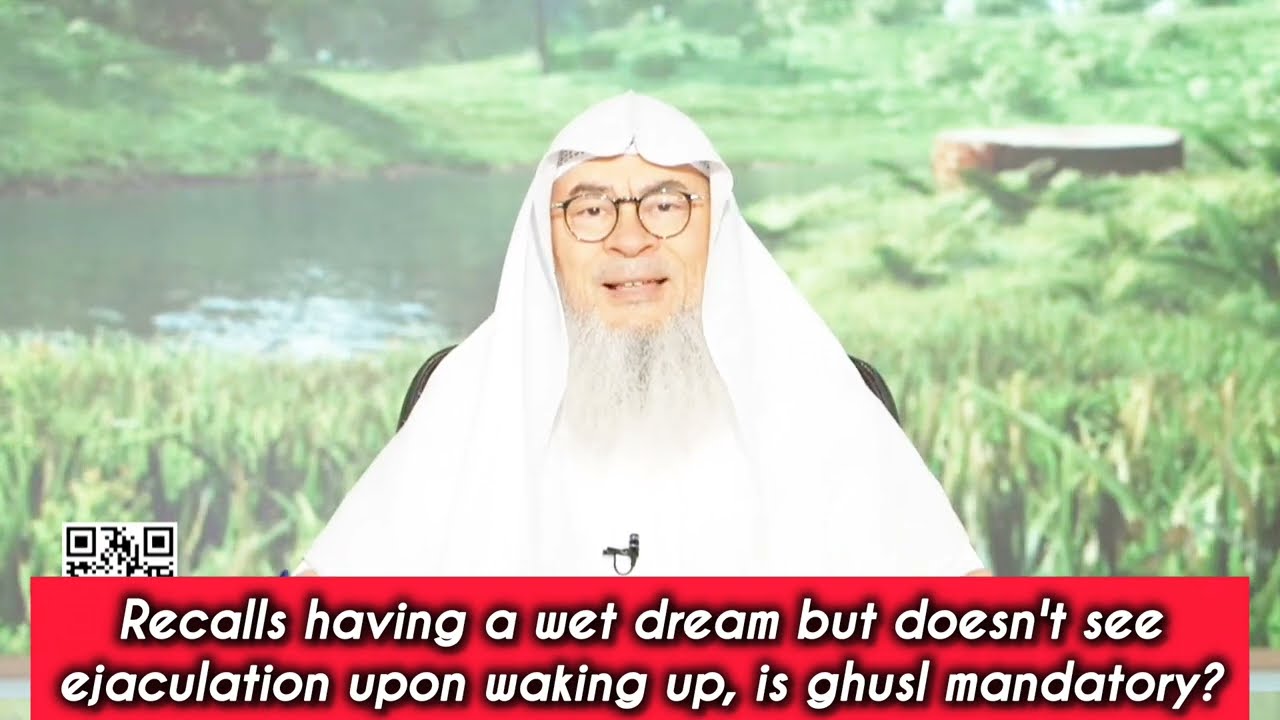 Had wet dream but see normal vaginal discharge when woken up, ghusl mandatory?