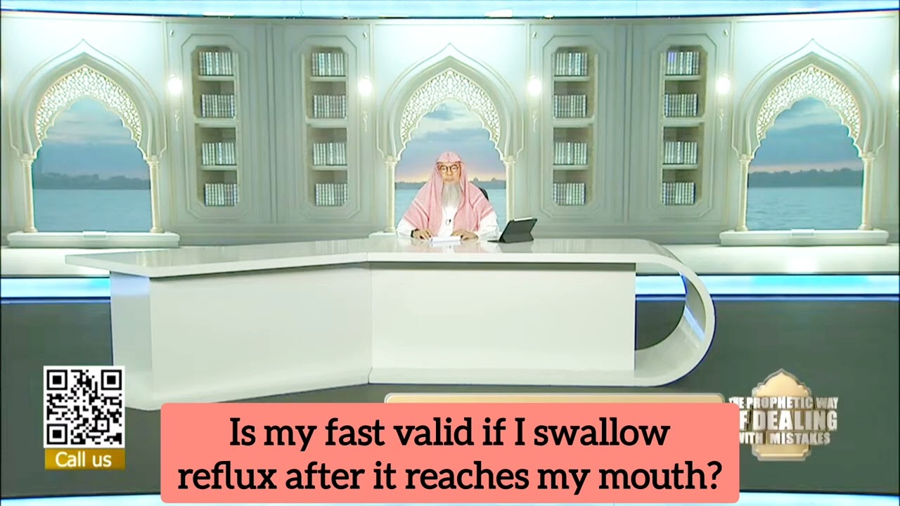 Is my fast valid if I swallow reflux after it reaches my mouth