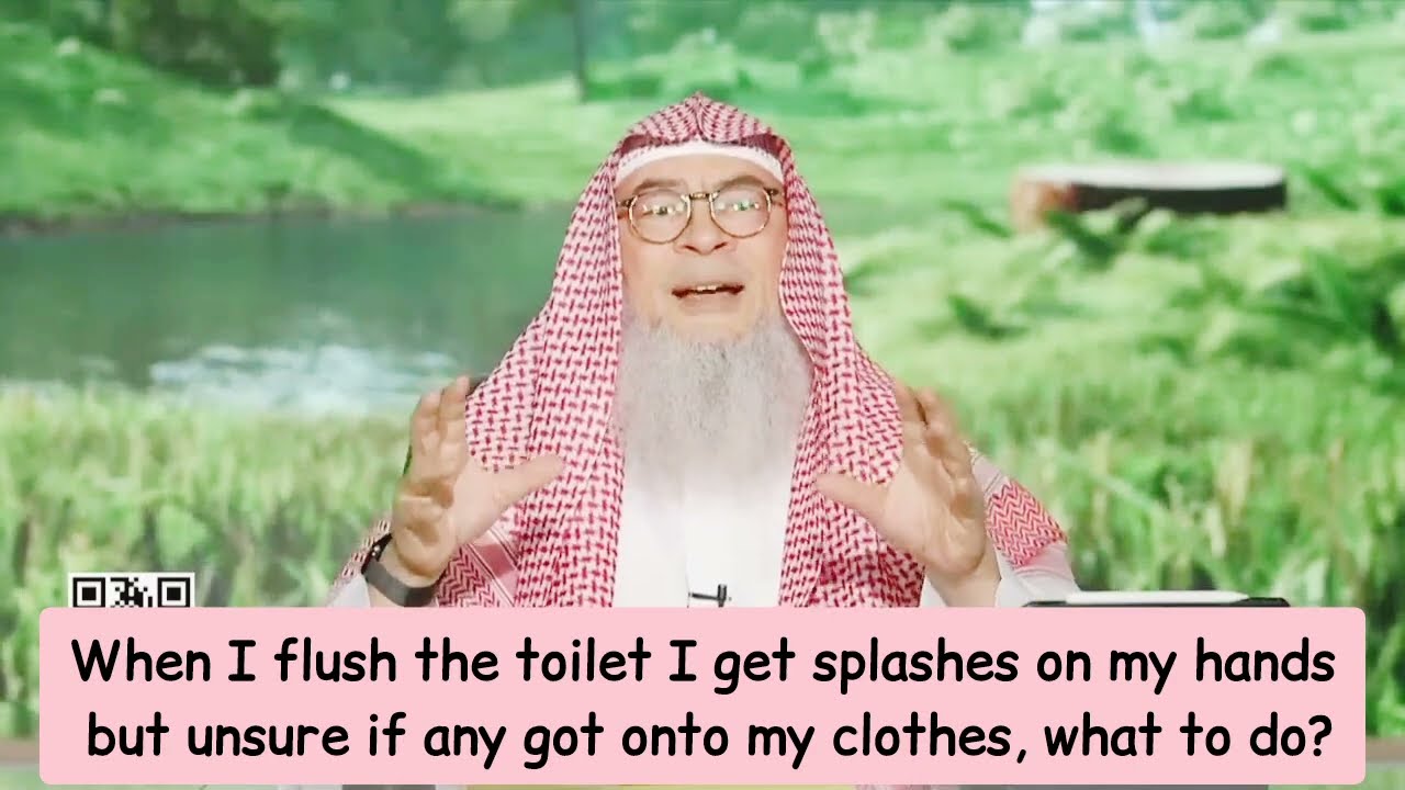 When I Flush Toilet I Get Splashes Unsure If Any Got On My Clothes, What To Do?