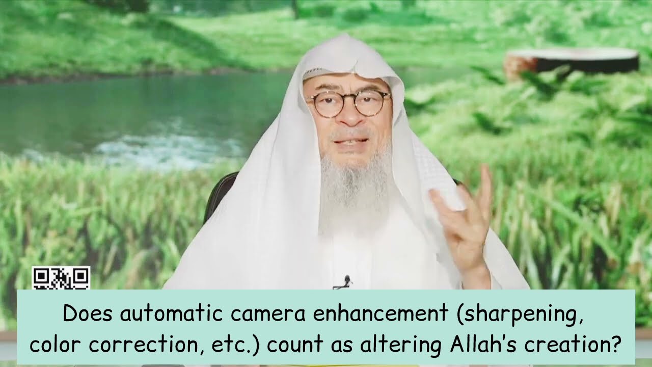 Automatic Camera Enhancement (Sharpness etc) Count As Altering Allah's Creation?