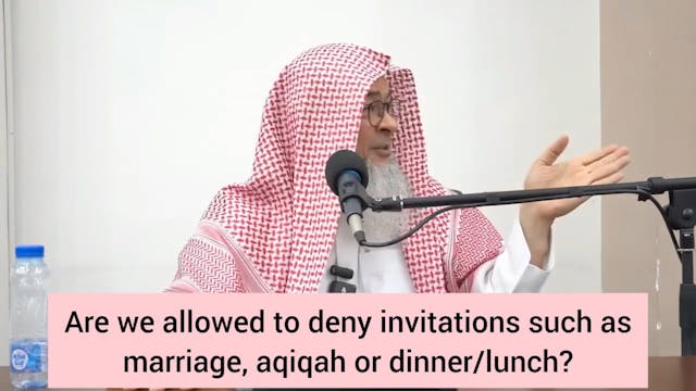 Are we allowed to deny invitation, su...