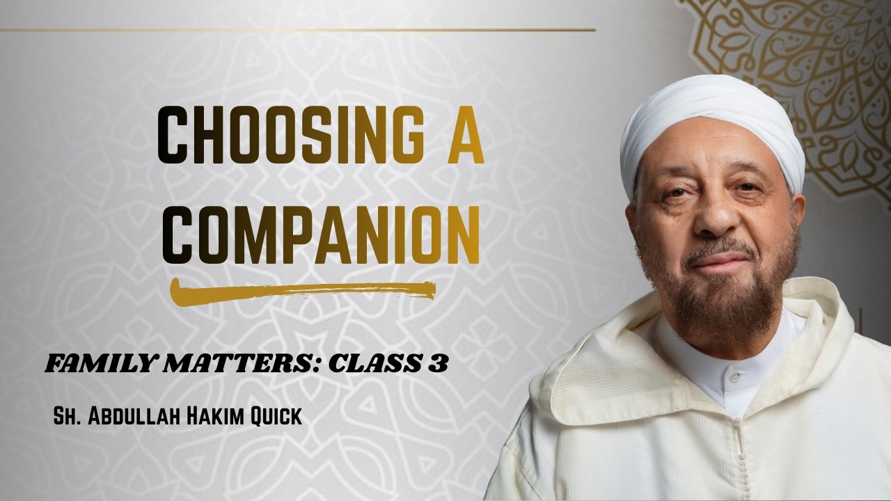 Choosing A Companion | Family Matters Class #3