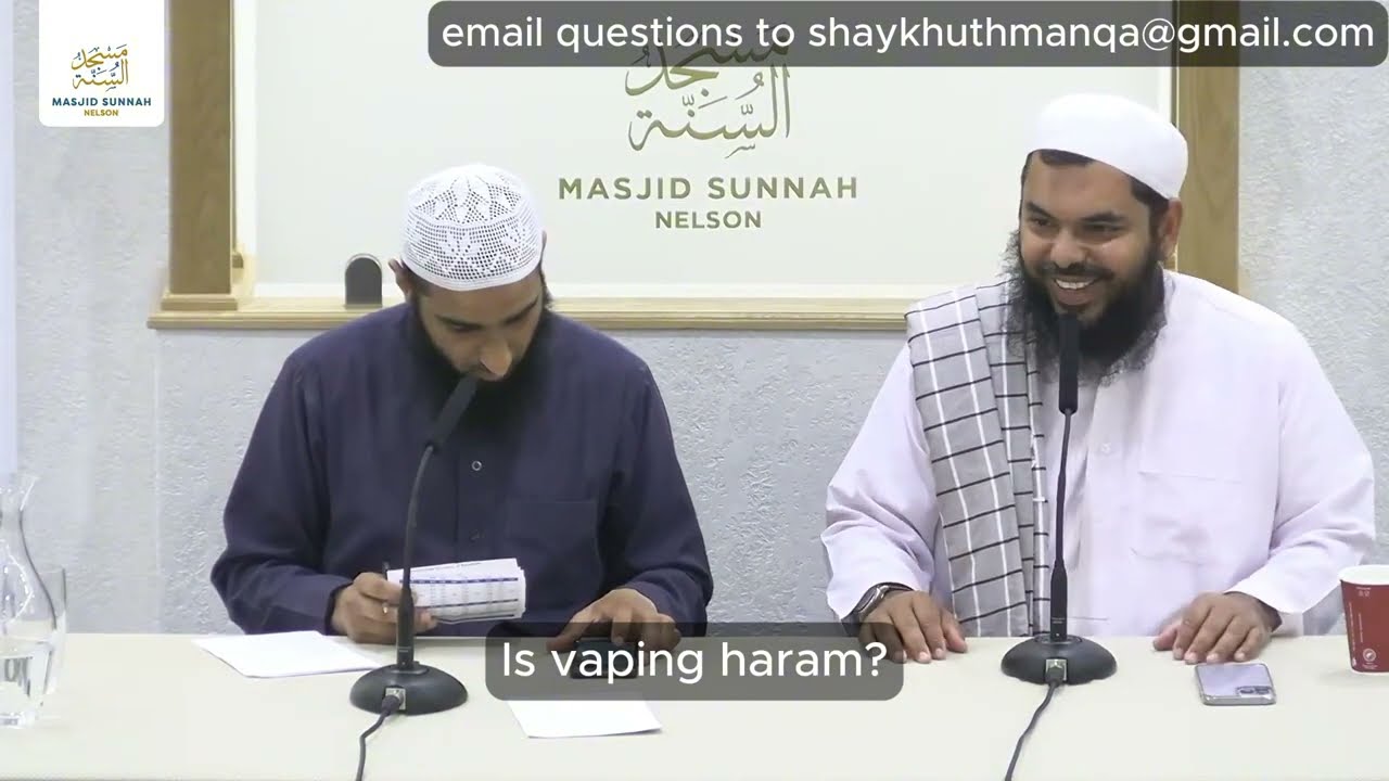 Is it Haram to vape - Shaykh Uthman Ibn Farooq
