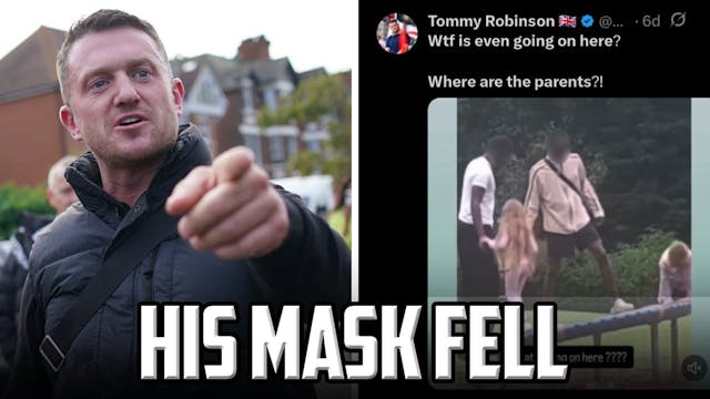 Tommy Robinson Targets Black Man In S...