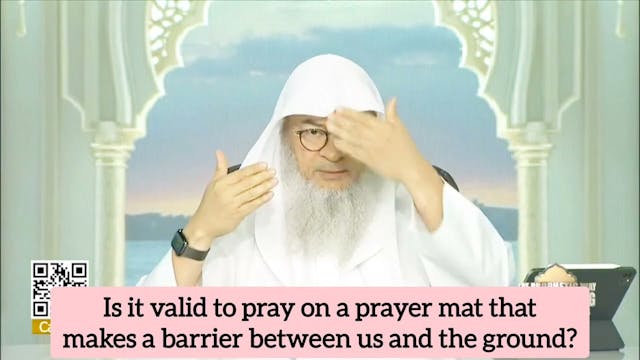 Is prayer valid on prayer mat that ma...