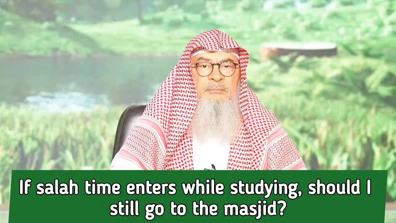 If Salah Time Enters While Studying, Should I Still Go To The Masjid?
