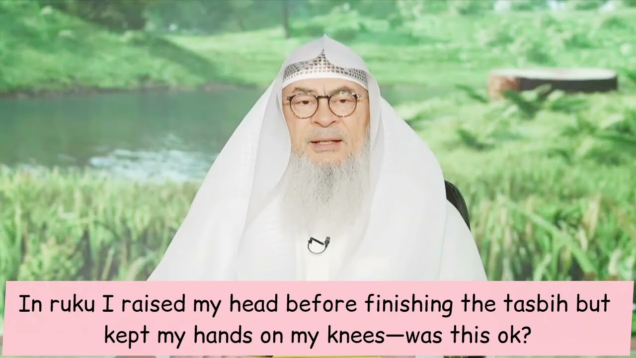 In Ruku I Raised Head Before Saying Tasbih Kept Hands On My Knees, Was This Ok?
