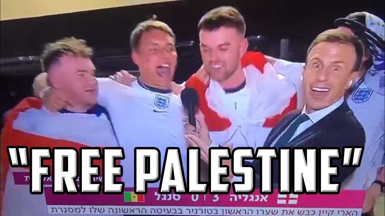 ENGLAND FANS TROLL ISRAELI REPORTER