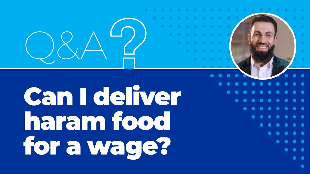 Can a muslim deliver haram food for a wage