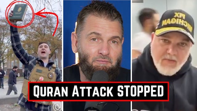 Zionist Agent Tries To Burn Quran In ...