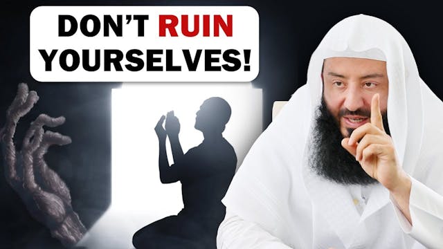 Allah took his eyes. Be careful