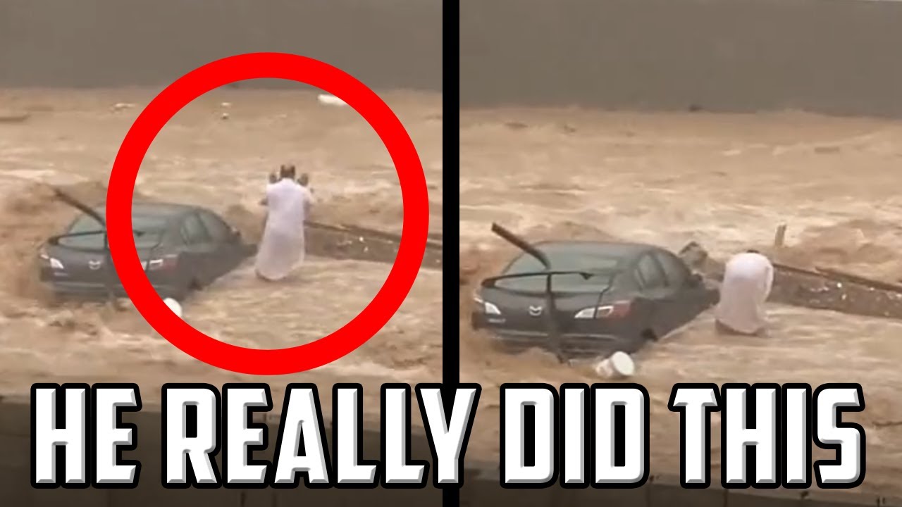 SHOCKING MUSLIM PRAYS IN A FLOOD 😲