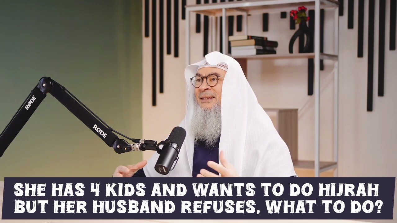 She Has 4 Kids & Wants To Do Hijrah But Her Husband Refuses, What To Do?