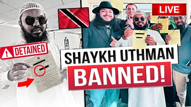 BANNED‼️ Shaykh Uthman DEPORTED from ...