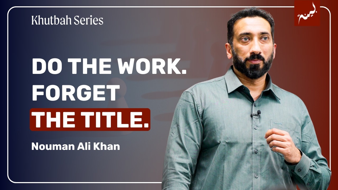 The Work That Makes You a Leader In Allah’s Eyes