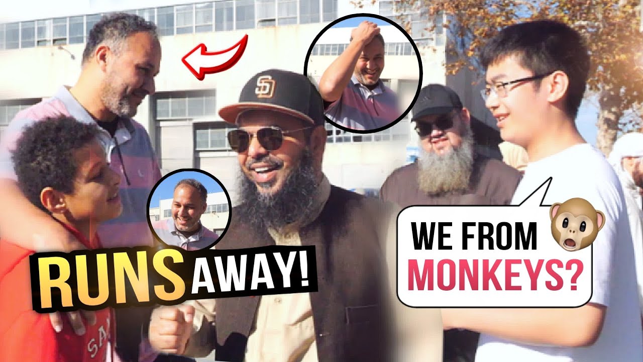 We're from MONKEYS Agnostic vs Shaykh Uthman [Christian Runs Away]