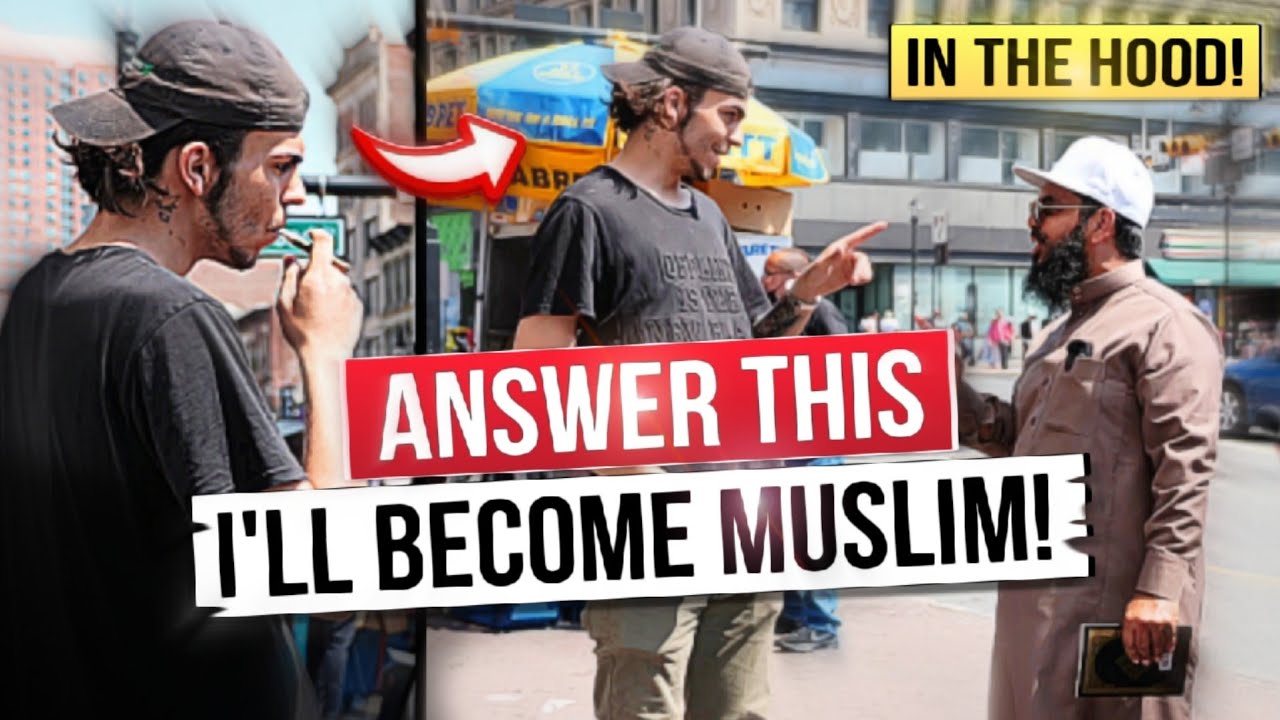 Dawah in the HOOD Man with Jewish background stunned by QURAN's Preservation!