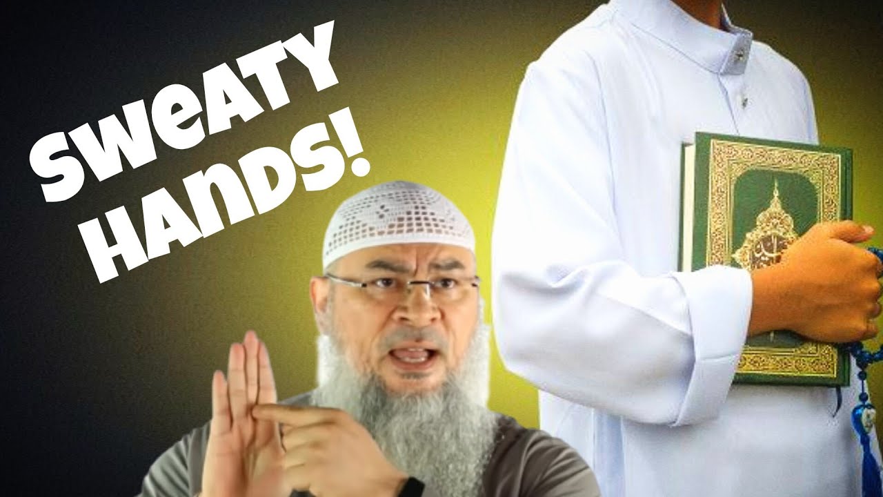 Is it disrespectful to touch the Quran (Mushaf or Phone) with sweaty hands 