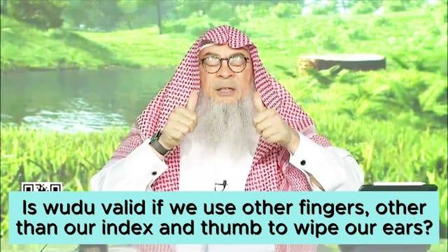 Is wudu valid if we use other fingers...