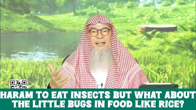 Haram to eat insects but what about t...