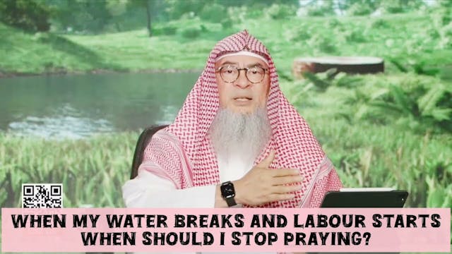 When do I stop praying  when my water...