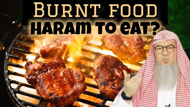 Is eating burnt food haram 