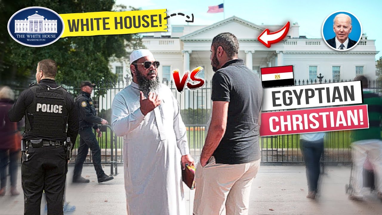DEBATE outside The White House - ft. Egyptian Christian