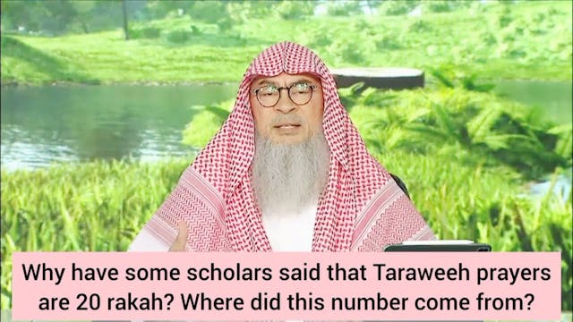 Why Have Some Scholars Said Taraweeh ...