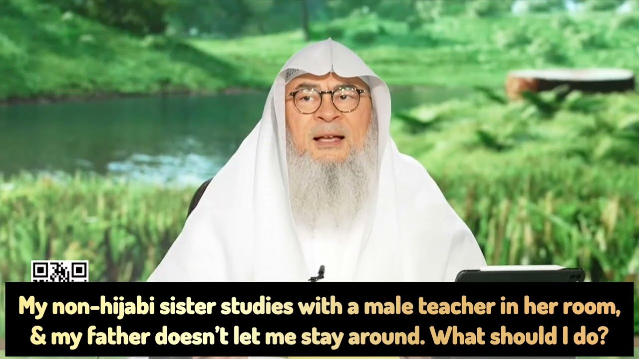 Non-Hijabi Sister Studies With A Male Teacher In Her Room, What To Do?