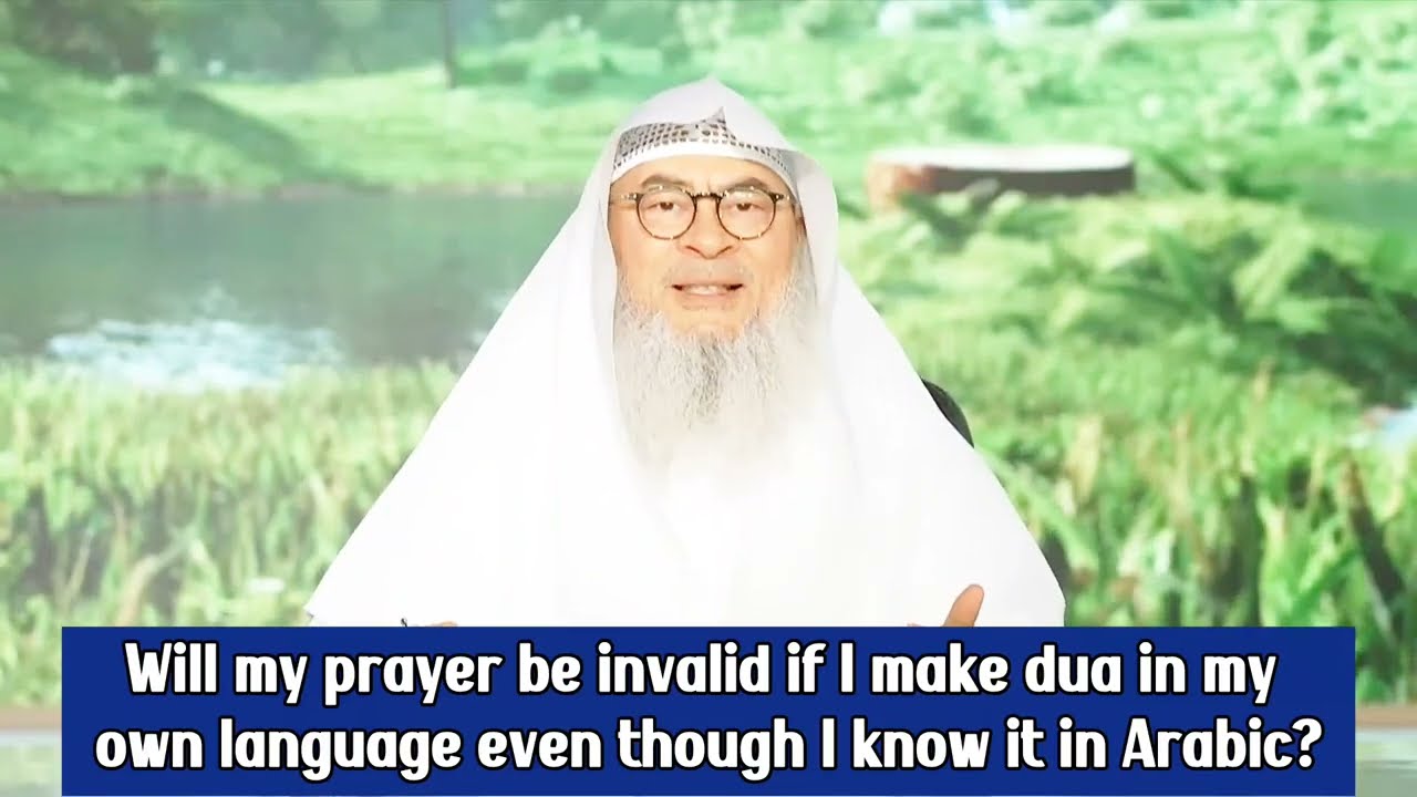 Is Prayer Valid, If I Make Dua In My Language Even I Know Arabic Of That Dua?
