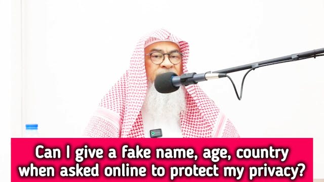 Can I give a fake name, age, country ...