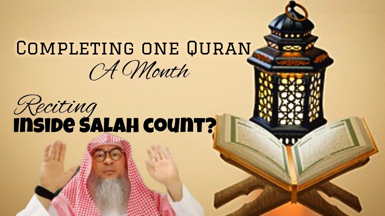 Completing 1 Quran in a month Can we read in salah & outside as well 