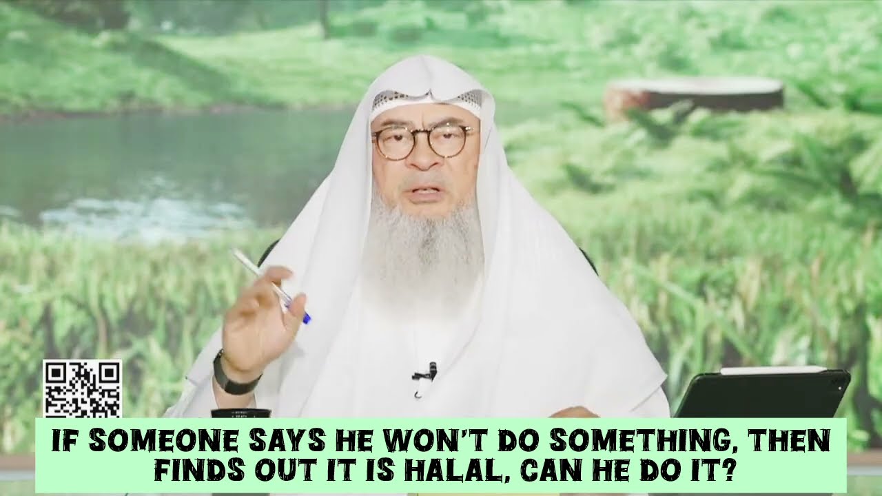 If Someone Says He Won't Do Something But It's A Halal Thing, Can He Do It?