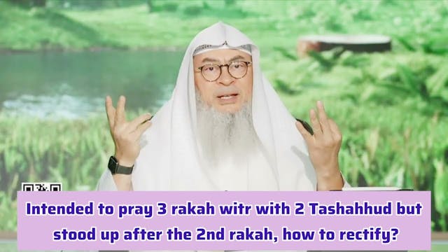 Intended To Pray 3 Rakahs Witr But St...