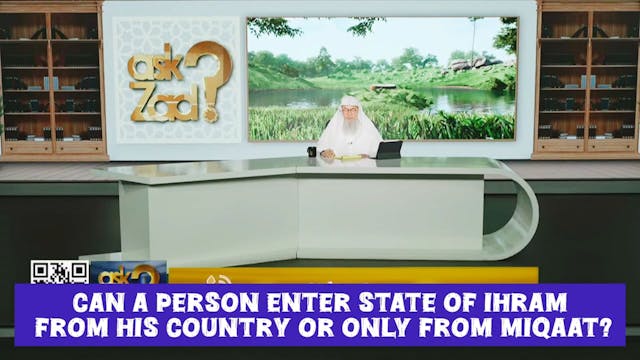 Can a person enter the state of ihram...