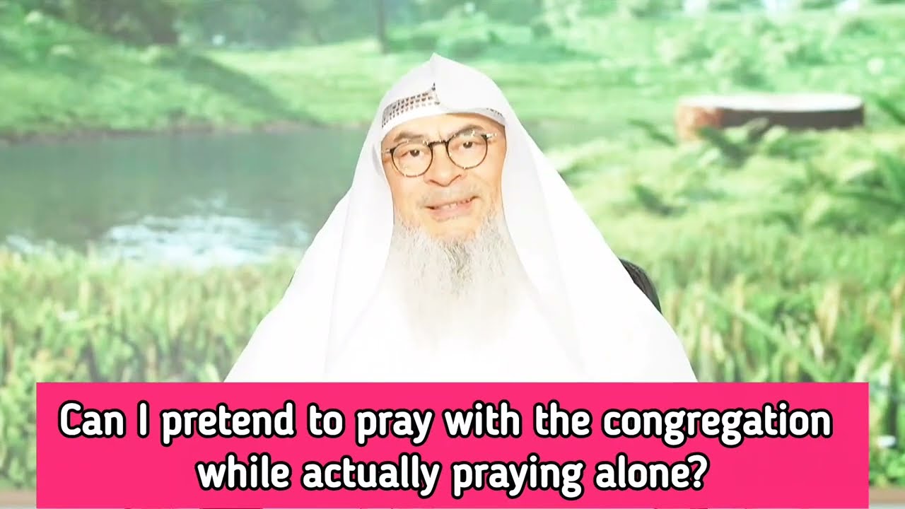 Can I Pretend To Pray With The Congregation While Actually Praying Alone?