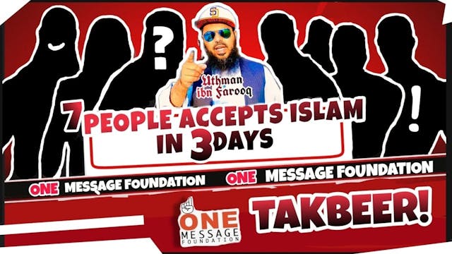 7 People Accept Islam in 3 Days!