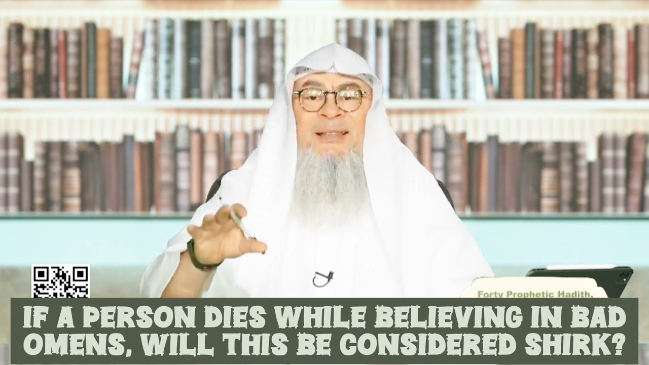 If a person dies while believing in bad omens, will this be considered shirk 