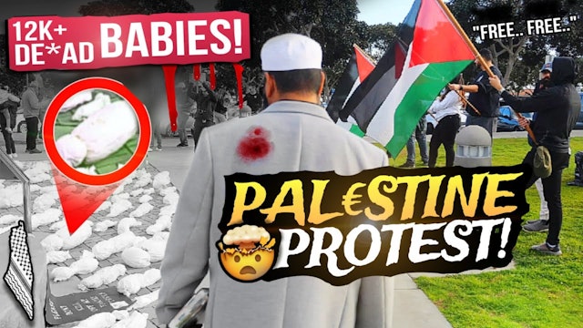 PAL€STINE Protest - 12k+ Babies Dead  Shaykh gets Emotional!!
