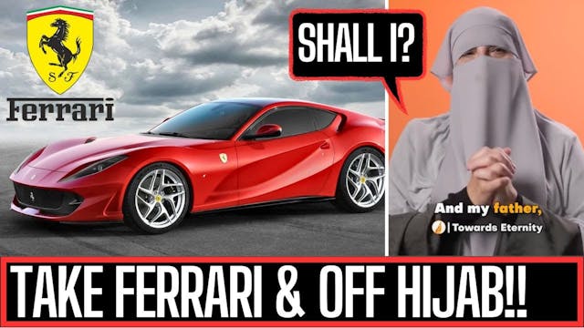 SHE WAS OFFERED FERRARI FOR HER HIJAB!