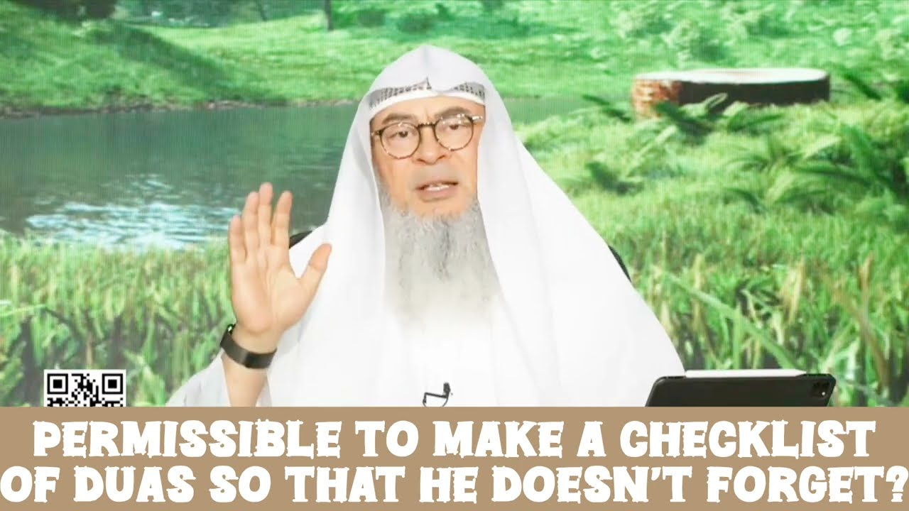 Can we make checklist of acts of worship so twe don't forget Can we share this