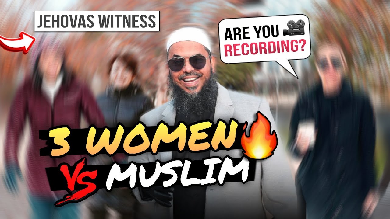 3 Jehovas Witness vs 1 Shaykh‼️ Caught on Tape! [RUNS AWAY]