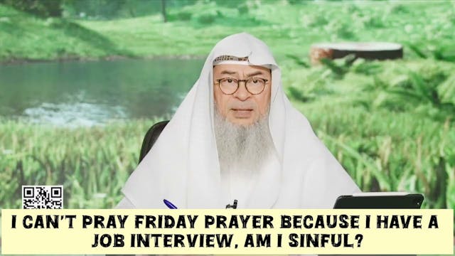 I can't pray Friday prayer because I'...